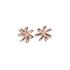 Paradise Collection Sterling Silver with Rose Gold Tiare Earrings M
