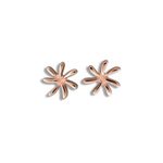 Paradise Collection Sterling Silver with Rose Gold Tiare Earrings M