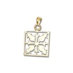 Paradise Collection 14KT Yellow Gold Pineapple Quilt Pendant