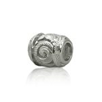 Paradise Collection Sterling Silver Maile Hawaii Beads Scroll Pendant