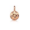 Paradise Collection Sterling Silver with Rose Gold Sand Dollar Mini Charm