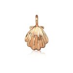 Paradise Collection Sterling Silver with Rose Gold Shell Mini Charm