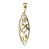 Paradise Collection 14KT Yellow Gold Surfboard Pendant