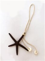 Brown Starfish Charm