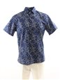 Tori Richard Hoopla Navy Cotton Men's Hawaiian Shirt