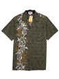 Pacific Legend Ocean Panel Charcoal Cotton Men&#39;s Hawaiian Shirt