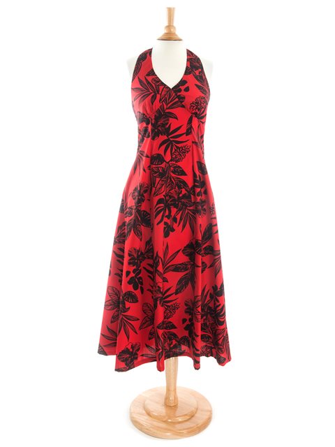 halter neck cotton dress