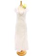 [Exclusive] Anuenue Protea/White Nahenahe Ruffle Long Muumuu Dress