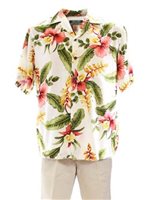[Plus Size] Two Palms Sonic Beige Rayon Men's Hawaiian Shirt