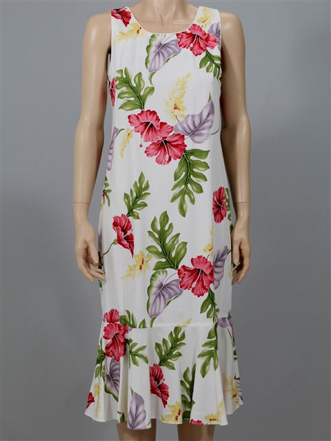 Hawaiian print dresses plus size cheap