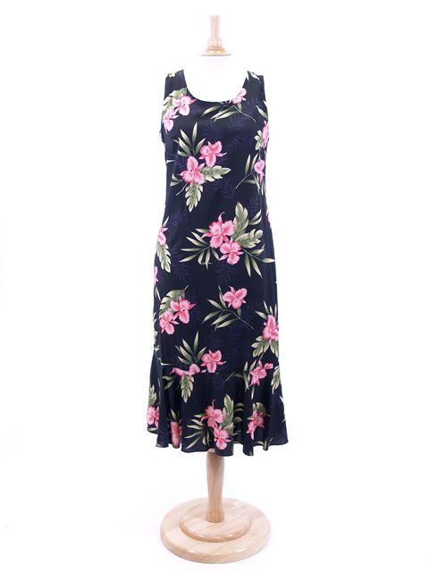 Midi plus size hawaiian dress cheap