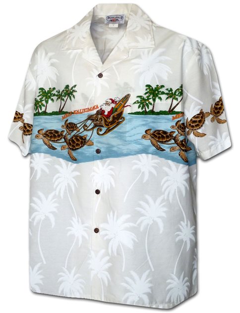 mens christmas hawaiian shirt