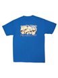 Hawaiian Islands Blue Cotton Men&#39;s Hawaiian T-Shirt