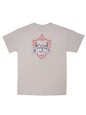 Waikiki Beach Gray Cotton Men&#39;s Hawaiian T-Shirt
