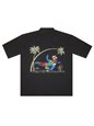 Bamboo Cay Always Five O&#39;Clock Black Modal/Polyester Men&#39;s Hawaiian Shirt