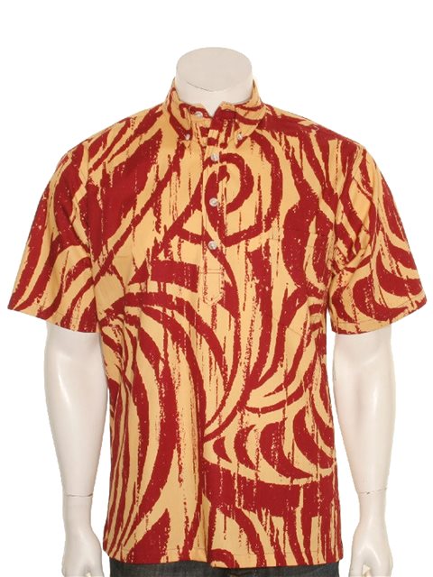 red and gold mens shirt