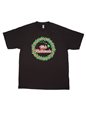 Christmas Wreath Black Cotton Men&#39;s Hawaiian T-Shirt