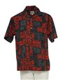 Hilo Hattie Petro Black Cotton  Men&#39;s Hawaiian Shirt