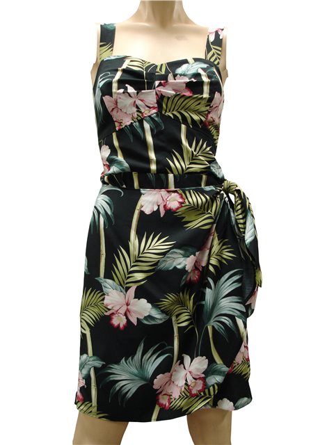 black hawaiian dress