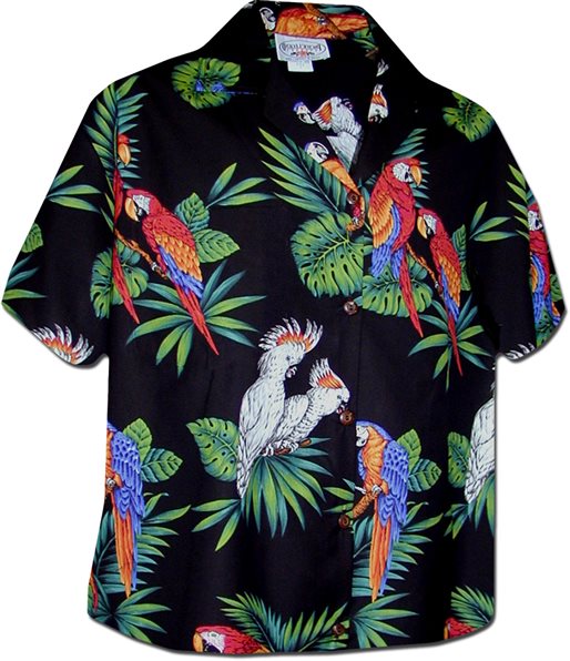 Pacific Legend Wild Parrot Hawaiian Shirt for Mens