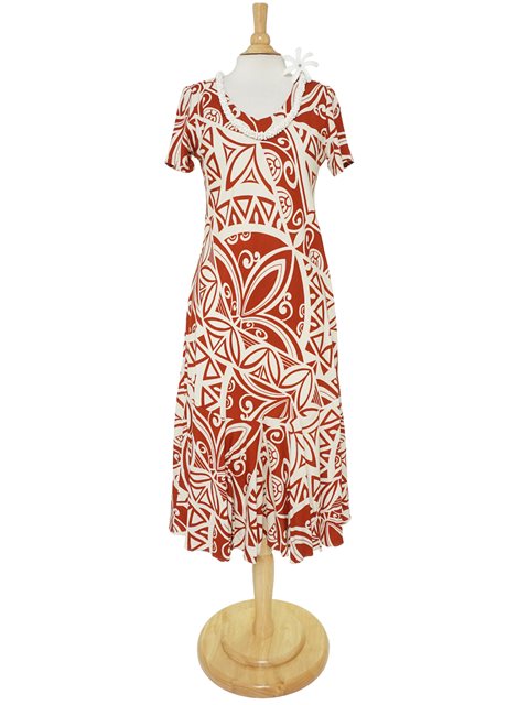 short sleeve hawaiian dress