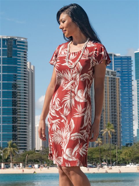 short tropical dress