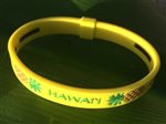 [Hawaii Exclusive] Phiten Hawaii Pineapple Titanium Bracelet