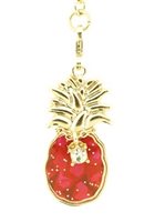 Pineapple Ruby Red Love Hawaii Keychain