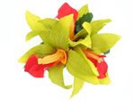 Green & Red Extra Small Hair Clip 3.5" Orchid