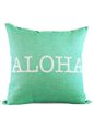 SoHa Living Aloha Typewriter Aqua Pillow Cover
