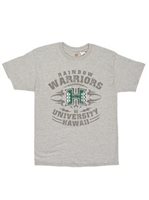 UH UH Rainbow Warriors Gray Men's Hawaiian T-Shirt
