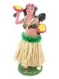 Hula Lady with &#39;Uli&quot;Uli  Dashboard Doll 4&quot; Skirt (Assorted Colors)