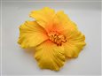Yellow Jumbo Hibiscus Hair Stem 6.5&quot;