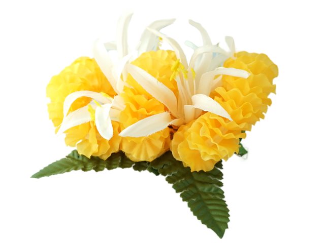 Yellow Ilima Spider Lily Hair Clip 5 X3 5 Alohaoutlet