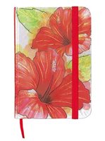 Island Heritage Hibiscus Watercolor Foil Note Book with Elastic Band S/M