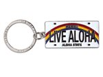 Island Heritage Live Aloha Metal License Plate Keychain