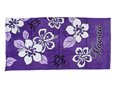 Hibiscus&amp;Turtle Purple Hawaiian Towel