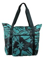 KC Hawaii Turquoise Hawaiian Foldable Tote Bag