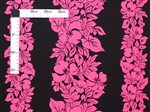 Hibiscus Pink&Black Poly Cotton ETU-436