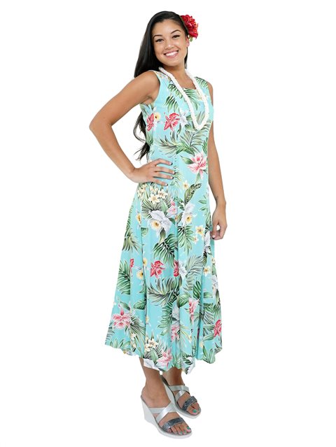 rayon hawaiian dresses