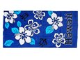 Hibiscus&amp;Turtle Blue Hawaiian Towel