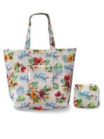 Island Heritage Aloha Floral Deluxe Foldable Eco Bag