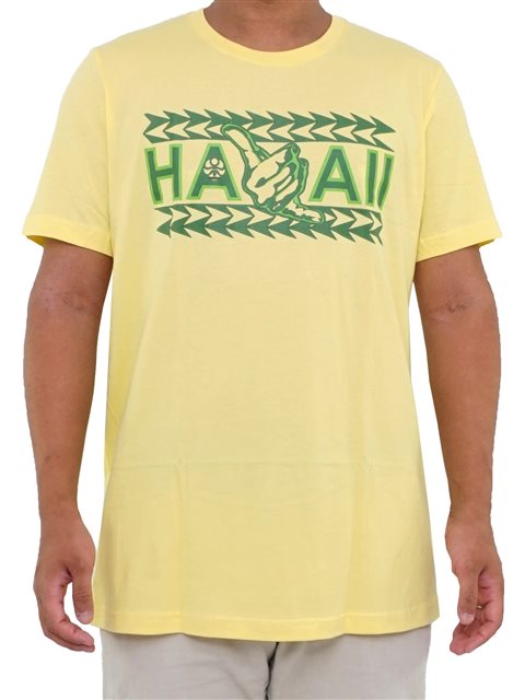 Hic メンズハワイアンtシャツ カフア イエロー Alohaoutlet アロハアウトレット