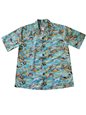 Ky&#39;s Tropical Fish Green Men&#39;s Hawaiian Shirt