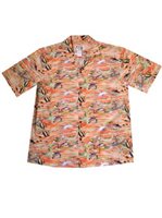 Ky's Tropical Fish Orange Men's Hawaiian Shirt