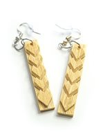 Na Maka Kahiko Ohe (Bamboo) Kalo Earrings