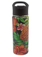 Island Heritage Tropical Pineapple - Black Island Flask Tumbler