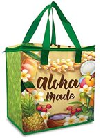 Hawaiian insulated Cooler Lunch Eco Tote Bag Hot Cold Aloha Hibiscus Hawaii NIB 