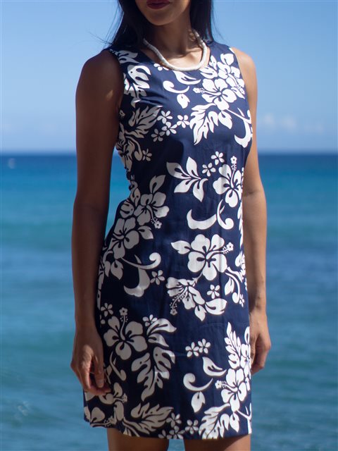 navy blue tank dress