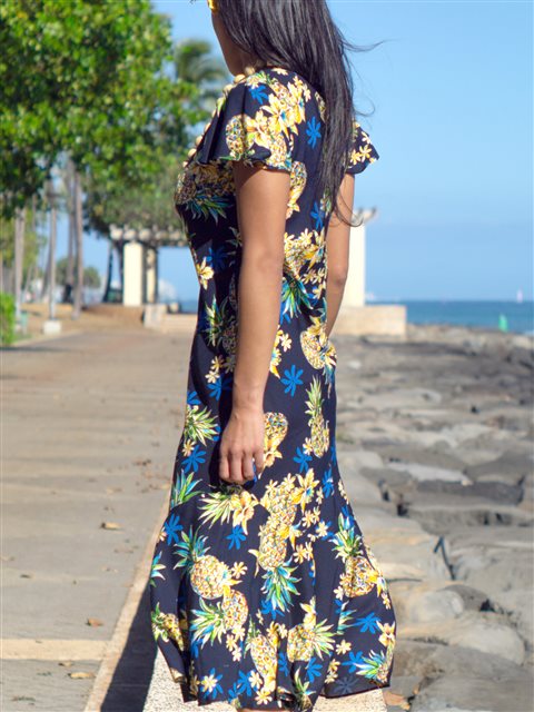 ハワイアンロングドレス　hula